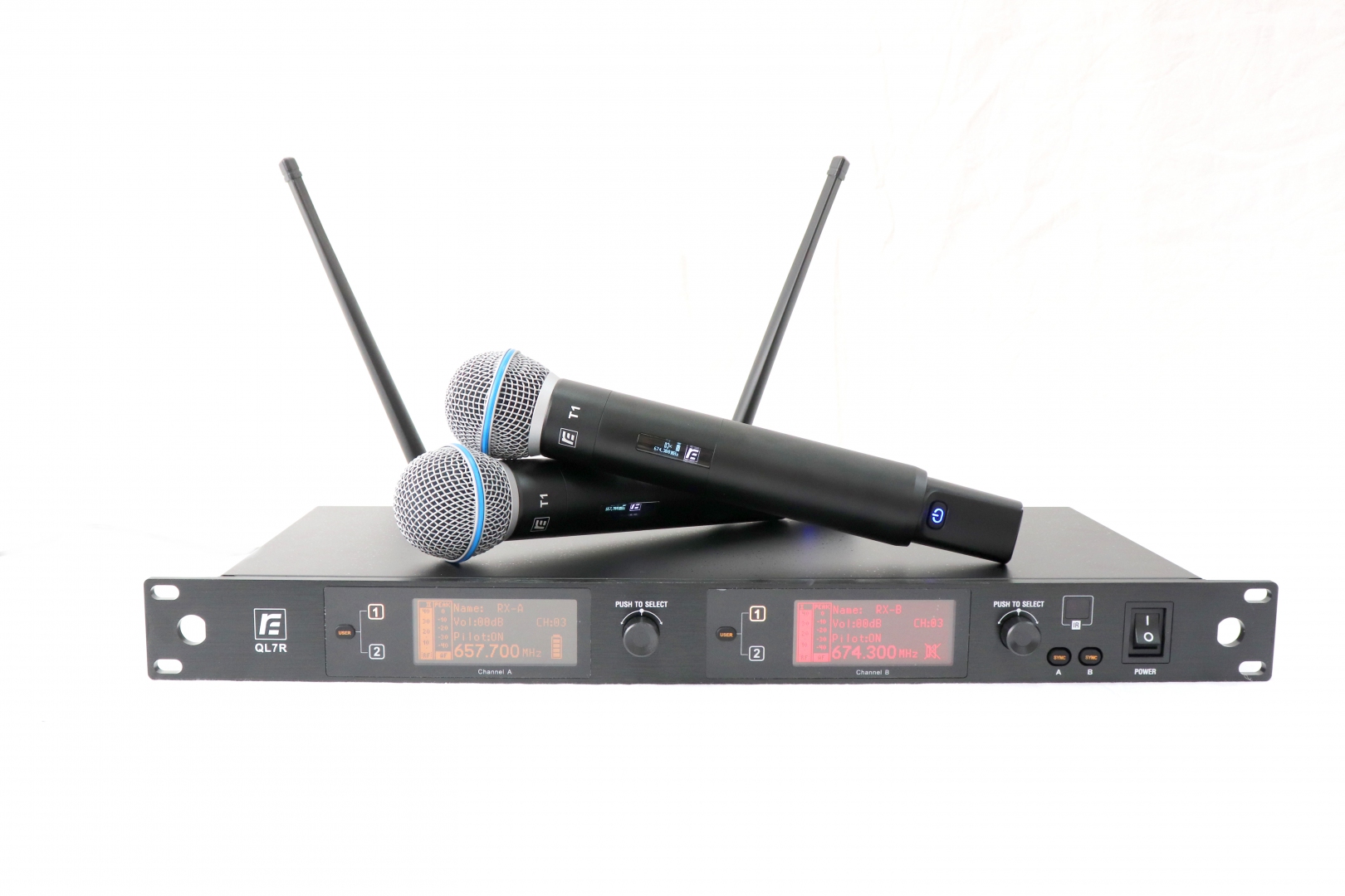 RFIntell QL7R/T1-A 651,800-683,400 МГц 2-канальная радиосистема с 2-мя ручными микрофонами в Ненецком АО