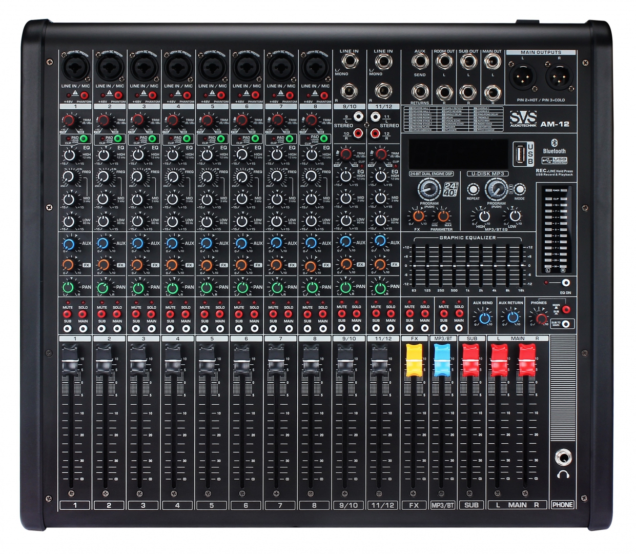 SVS Audiotechnik mixers AM-12 Микшерный пульт аналоговый, 12-канальный в Ненецком АО