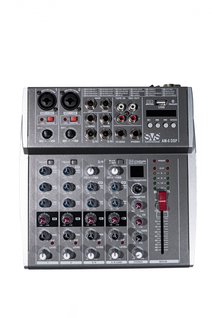 SVS Audiotechnik mixers AM-6 DSP Микшерный пульт аналоговый, 6-канальный SVS Audiotechnik mixers в Ненецком АО